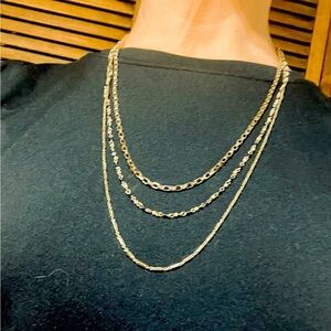 Rebecca Minkoff Layered Gold Chain Necklace Casual Formal